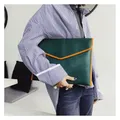 Grande pochette de soirée en cuir pour femme étui à bombes A4 sac à documents pochette pour