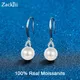 Boucles d'oreilles pendantes en perles d'eau douce boucles d'oreilles pendantes en argent 100%