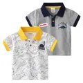 Polo dinosaure pour garçons t-shirt en coton pour tout-petits t-shirt pour enfants vêtements pour