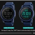 SKMEI – montre multifonction avec alarme numérique LED bracelet en Silicone étanche Sport 1257