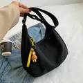 Sacs à bandoulière en couleur unie pour femmes sac à bandoulière Simple pour étudiante sac d'école