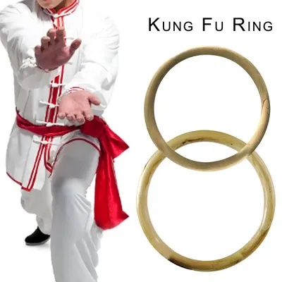 Anneau de Kung Fu en bois pour l'entraînement de la force des poignets Arts martiaux