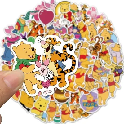 Autocollants de dessin animé Disney Winnie l'ourson pour enfant stickers mignons pour bagages