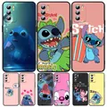 Disney-Coque de téléphone mignonne CAN o Stitch pour OPPO Juste souple noire A5 A9 A12 A1K