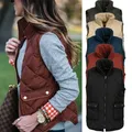 Manteau sans manches décontracté pour femme veste de costume Cardigan gilet chaud nouvelle