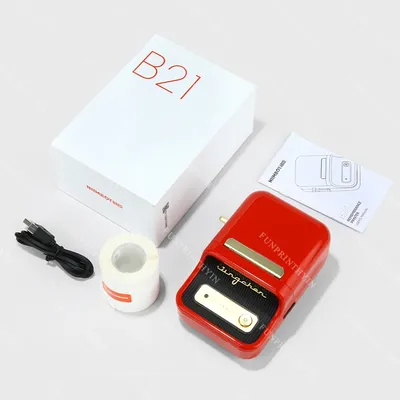 Niimbot-Imprimante d'étiquettes B21 sans fil Bluetooth thermique portable de poche impression