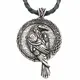 Collier Viking Amulette pour Homme et Femme Bijoux Gothiques Odin Raven Amulette isman soignée