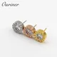 Boucles d'Oreilles Chiffres Romains pour Femme Clou Clip Or-Document SION L Acier Inoxydable