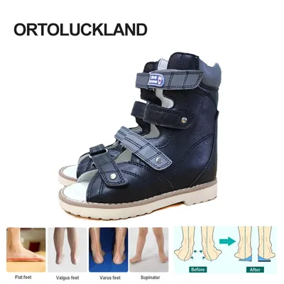 Chaussures orthopédiques en cuir pour garçons sandales pour enfants chaussures d'été pour