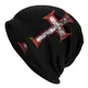 Bonnet en tricot avec croix du Christ chevalier chrétien bonnets Skullies de rue bonnet chaud