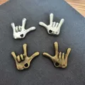My Shape Antique Bronze Plated Hand Gesture Sign Language Coussins I Love You Charms Wholesale