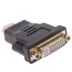 Convertisseur DVI vers adaptateur compatible HDMI mâle vers DVI 24 + 5 femelle adaptateur