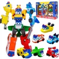 Voiture de Transformation Bus Gogo 6 en 1 ABS GGBOND jouet figurines d'action jouets glissants