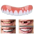 Autocollants de blanchiment des dents de simulation de fausses dents accolades de pâte couverture