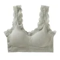 Soutien-gorge en dentelle sans couture pour femme soutien-gorge tubulaire sans anneau d'acier