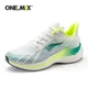 ONEMIX – chaussures de course à lacets pour hommes et femmes baskets vertes en maille respirante en