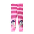 Leggings à rayures brodées avec animaux pour bébés filles pantalon slim mignon pantalon crayon