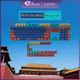 Akko World Tour-Ensemble de capuchons de touches pour claviers mécaniques profil JDA sublimation