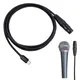 Câble audio USB Type C vers XLR adaptateur audio amplificateur de microphone haut-parleur haute