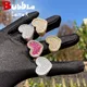Bague en forme de coeur et Baguette pour femmes nouvelle collection pierres roses brillantes