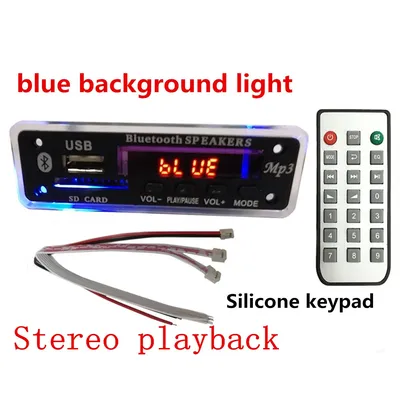 Décodeur de musique Bluetooth avec rétroéclairage bleu promotionnel lecteur sans perte kit de