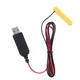 Éliminateur de piles AAA 2m 1 à 4 pièces câble d'alimentation USB pile de remplacement pour jouet