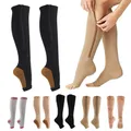 Chaussettes de sport médicales pour femmes bas de compression pression de sport longues