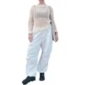 Womens Baggy Cargo Pants Streetwear Hip Hop Joggers Sweatpants Drawstring Casual Loose Wide Leg