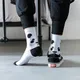 Chaussettes pour hommes courtes blanches noires Hip Hop dessin animé humoristique Panda