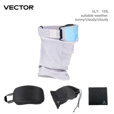 VECTOR – lunettes de Ski magnétiques Double couche Protection UV400 Anti-buée pour hommes et