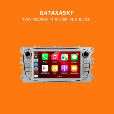 GATAXASKY-Autoradio Android Carplay avec Navigation GPS WIFI Lecteur pour Ford Focus 2 S-Max