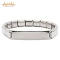 Hapiship-Bracelet personnel en acier inoxydable pour femme bleu noir violet cadeau de bijoux