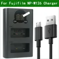 Chargeur double USB NP-W126 W126S BC-W126 pour Fujifilm X-S10 X100F X100V X-PRo1 X-PRo2 X-A1 X-A2