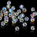 Perles en cristal AB pour documents perles d'espacement en verre pour boucles d'oreilles bracelets