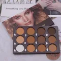 Palette de maquillage durable pour femme fond de teint blanc et marron cosmétique féminin facile