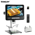 TOMLOV-Microscope numérique HDMI 2K sous X DMHautly Pro 10.1 "LCD Microscope électronique USB
