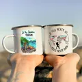 Tasse en émail de camping-car tasse d'aventure tasses à café de feu de camp camping-car meilleur