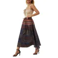 Jupes longues Vintage à rayures imprimées pour femmes mode d'été Style bohémien taille haute