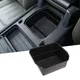 Boîte de rangement accoudoir central ABS noir plateau de conteneur de porte pour Land Rover