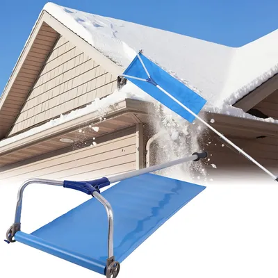 Râteau à neige de toit de 193 à 640cm -30 Louvain Système de déneigement télescopique gril