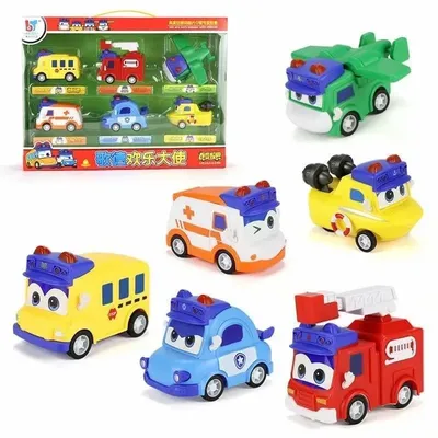 MIni figurines d'action Bus Gogo 6 pièces/ensemble jouet Bus Mini figurines cadeau pour enfants