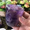 Tasse en cristal naturel de guérison de haute qualité Quartz rose verre blanc collection de