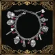 ZAnyway-Bracelet de film d'horreur d'Halloween bracelet de vacances accessoires de mode Black