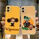Coque de téléphone transparente pour iPhone couverture complète dessin animé mignon Cheburashka