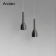 Aisilan-Plafonnier LED Anti-absorbe ouissement de Style Nordique en Nickel Brossé Projecteur pour