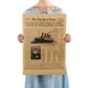 Affiche classique de l'histoire du New York Times Titanic naufrage vieux journal papier kraft