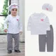 Ensemble de olympiques de chef pour bébé uniforme de cuisine tenue d'Halloween robe de paupières