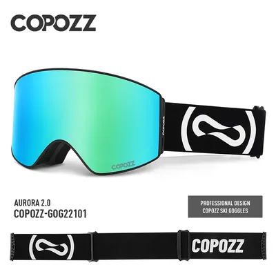 COPOZZ – lunettes de Ski magnétiques professionnelles Protection UV400 Anti-buée pour homme et