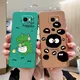 Coque de téléphone carrée en silicone liquide dinosaure mignon coque pour Samsung Galaxy J4 Plus