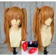 Anime OligAsuka Langley Soryu Long Orange Cosplay Costume perruque 2 pinces à queue de cheval